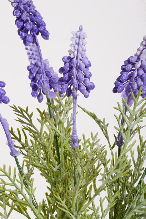 13.75" Artificial Lavender Bush Lavender