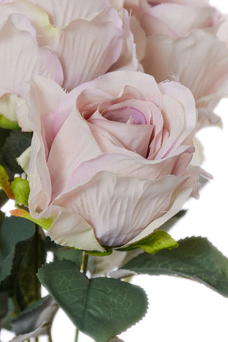 19.5" Silk Rose Bush Light Pink