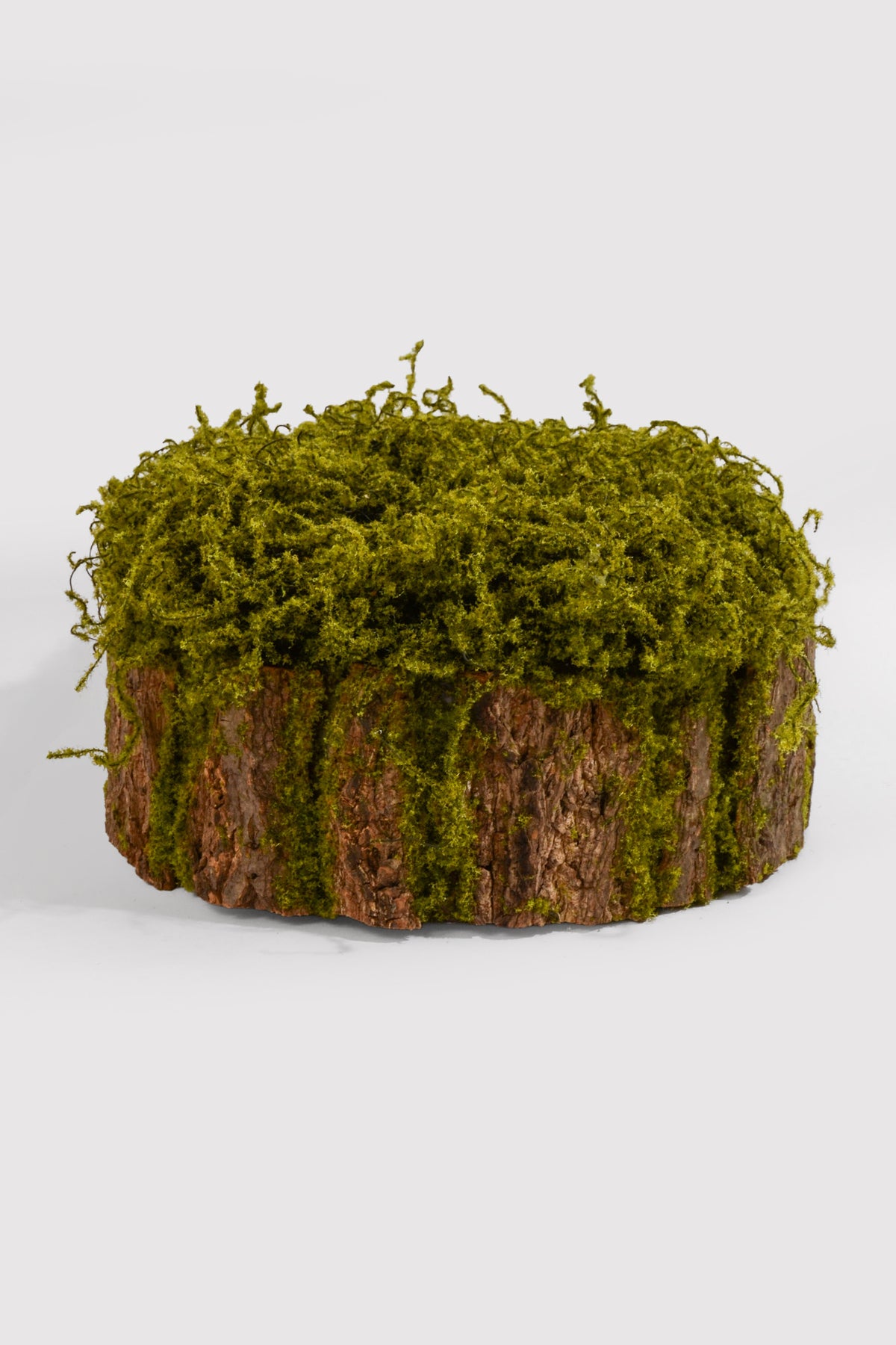 12" X 6.5" Bark Rack W/Moss Green
