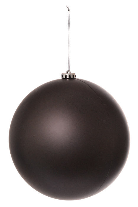 200Mm Matte Plastic Ball Ornament Black