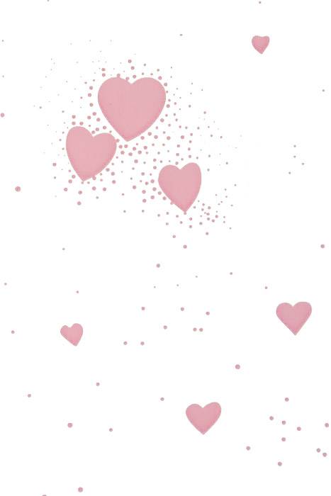 30"/100ft Hearts&amp;dots Krystal Phane Roll Pink / Clear