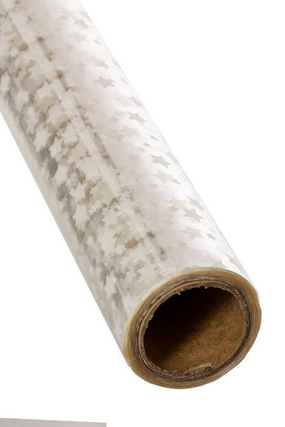 30" X 100ft Star Krystal Phane Roll White / Clear