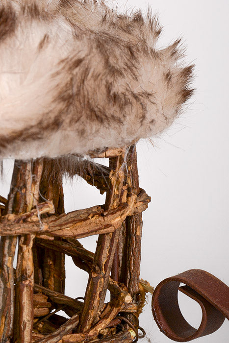 6" x 9" Christmas Sleigh Brown