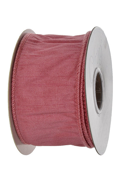 2-1/2" X 10Yds Wired Anisha Ribbon Chateau Rose