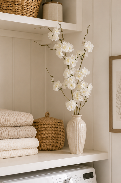 50" Silk Cherry Blossom Cream