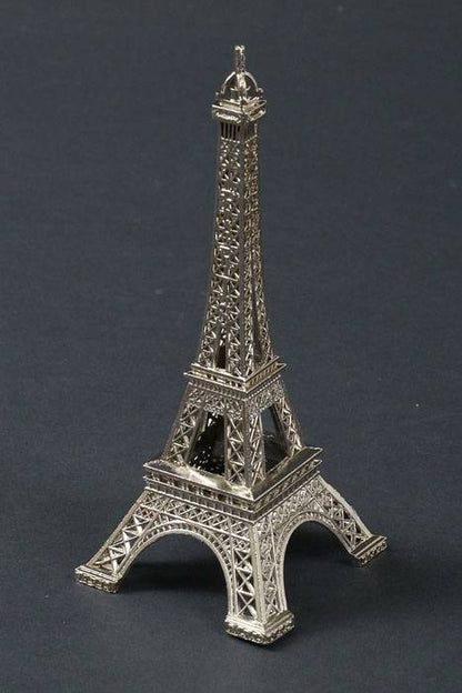6" Metal Eiffel Tower Silver