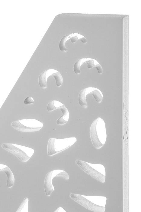 19.75"h White Carved Number "4"