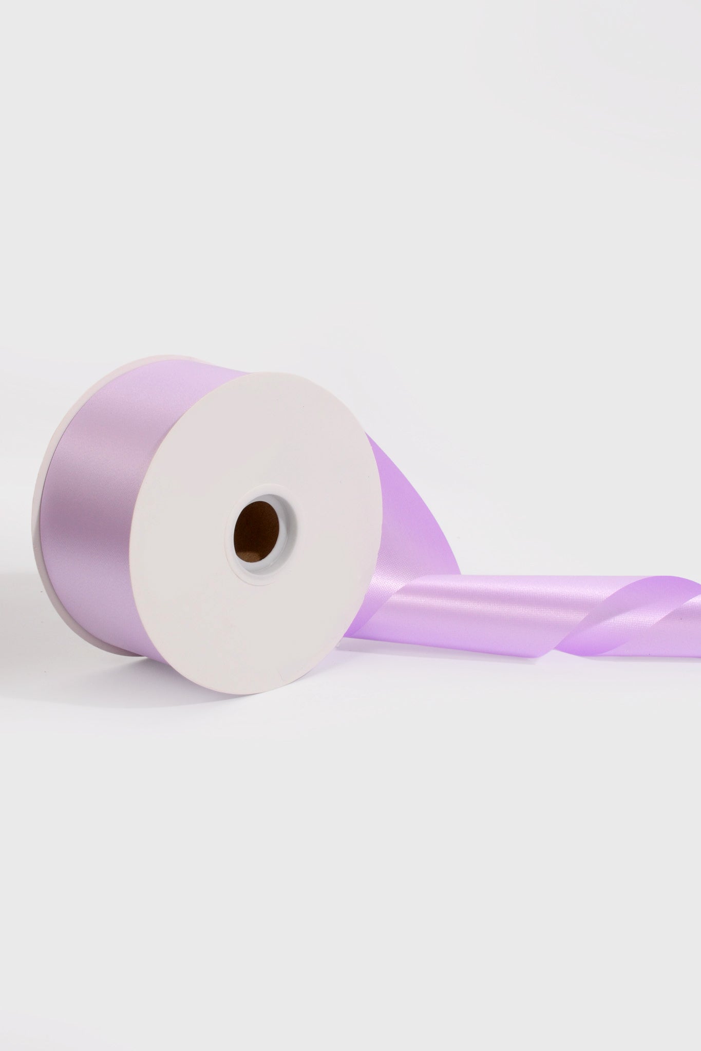 2-3/4" X 100 Yds Floral Satin Ribbon Lavender
