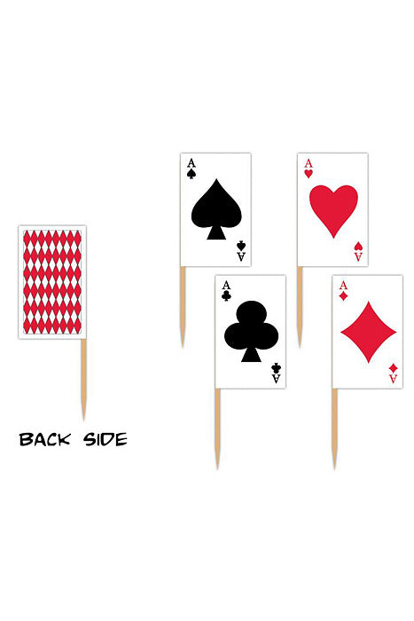 2.5" Playing Cards Picks White