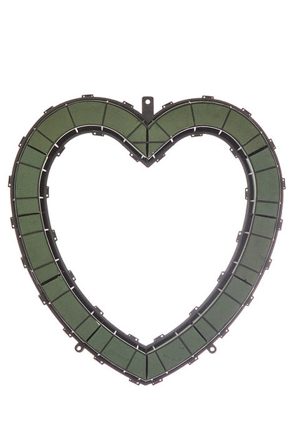 24" Floral Foam Plastic Open Heart Green - Aquaforms