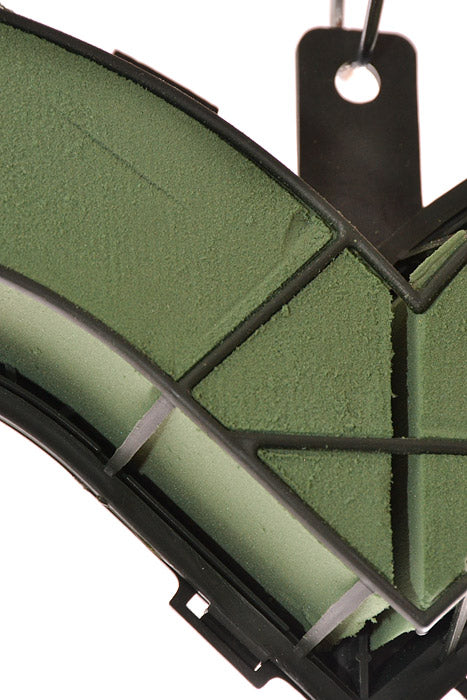 24" Floral Foam Plastic Open Heart Green - Aquaforms