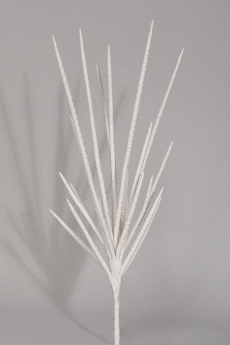 26&quot; Foam Bamboo Willow Bush White