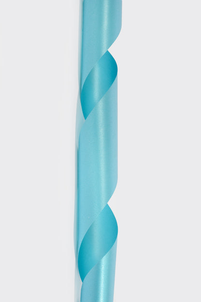 2-3/4" X 100Yds Floral Satin Ribbon Turquoise