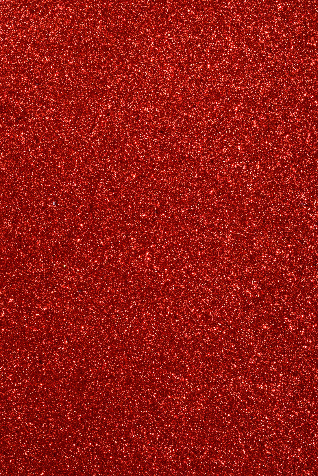 18" Glitter Solid Heart Hanging Red