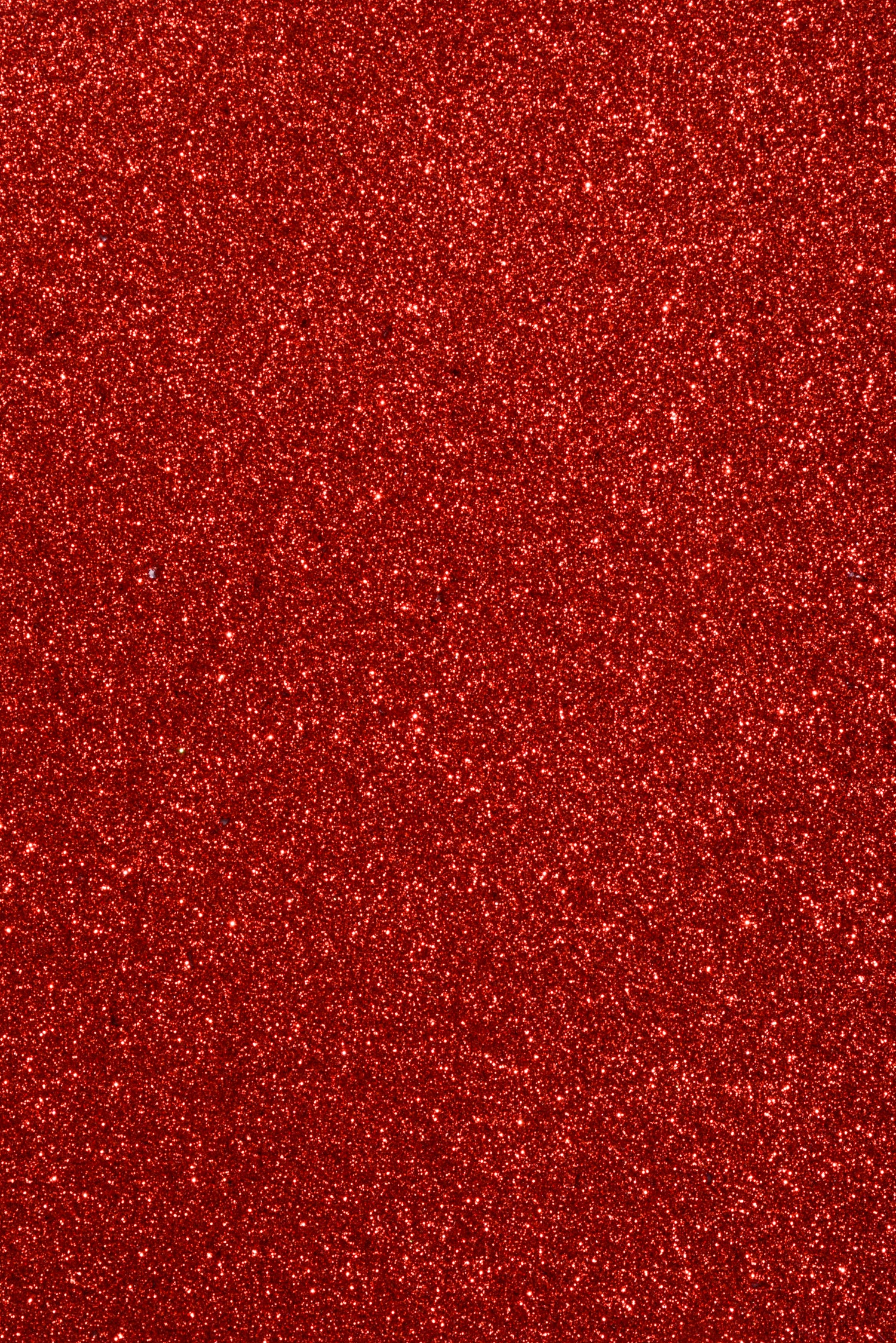 18" Glitter Solid Heart Hanging Red