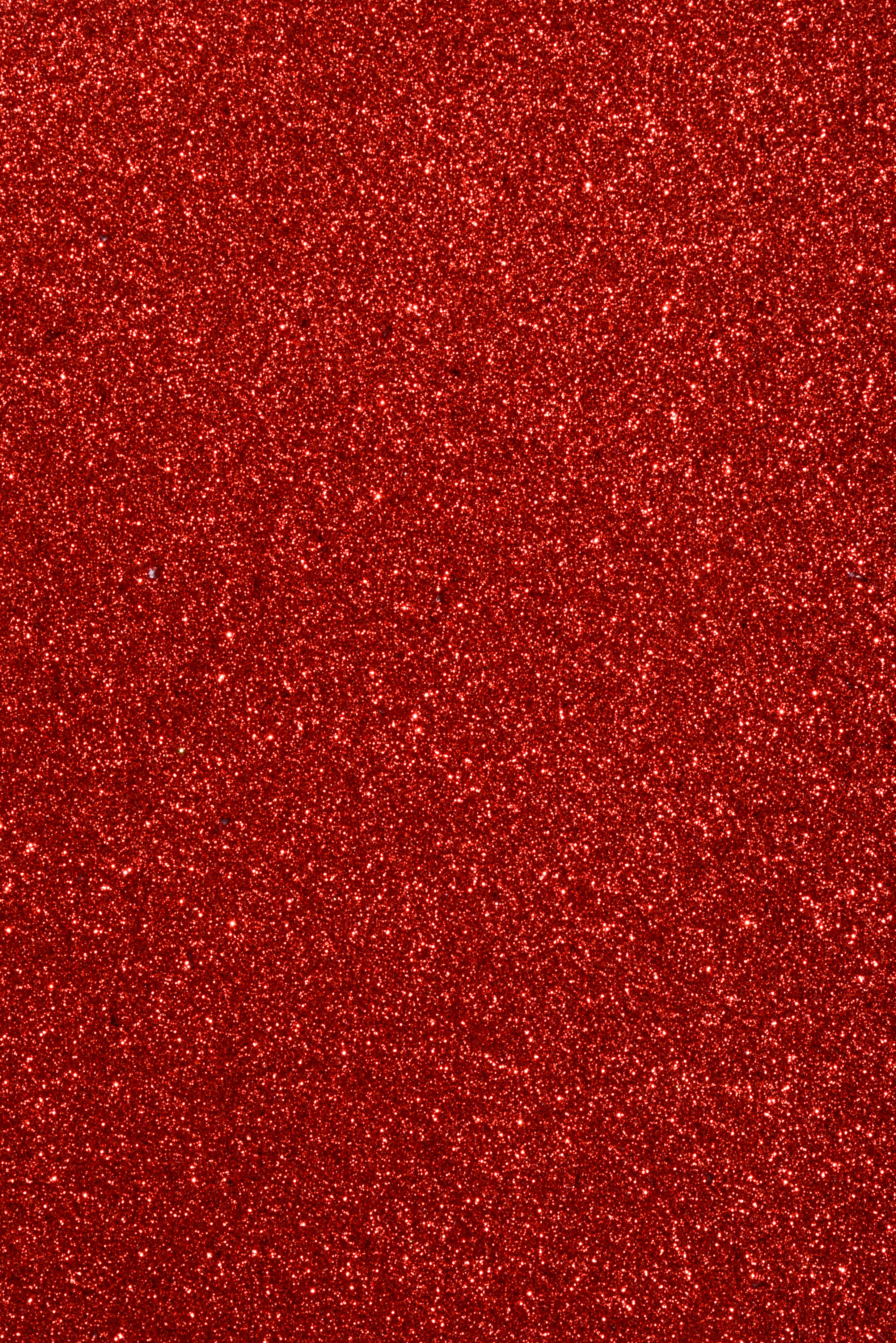 18" Glitter Solid Heart Hanging Red