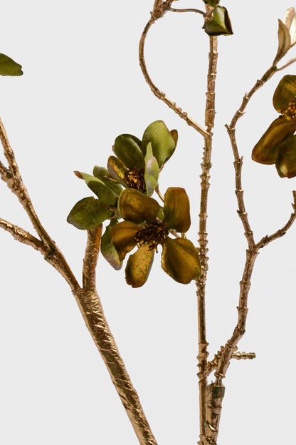 34" Winter Dogwood Spray Green/Gold