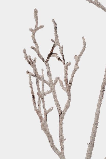 38" Iced Twig Spray White