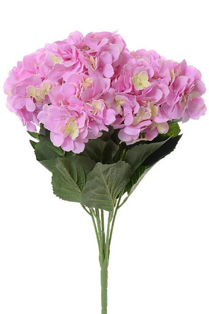 22" Silk Hydrangea Bush Pink