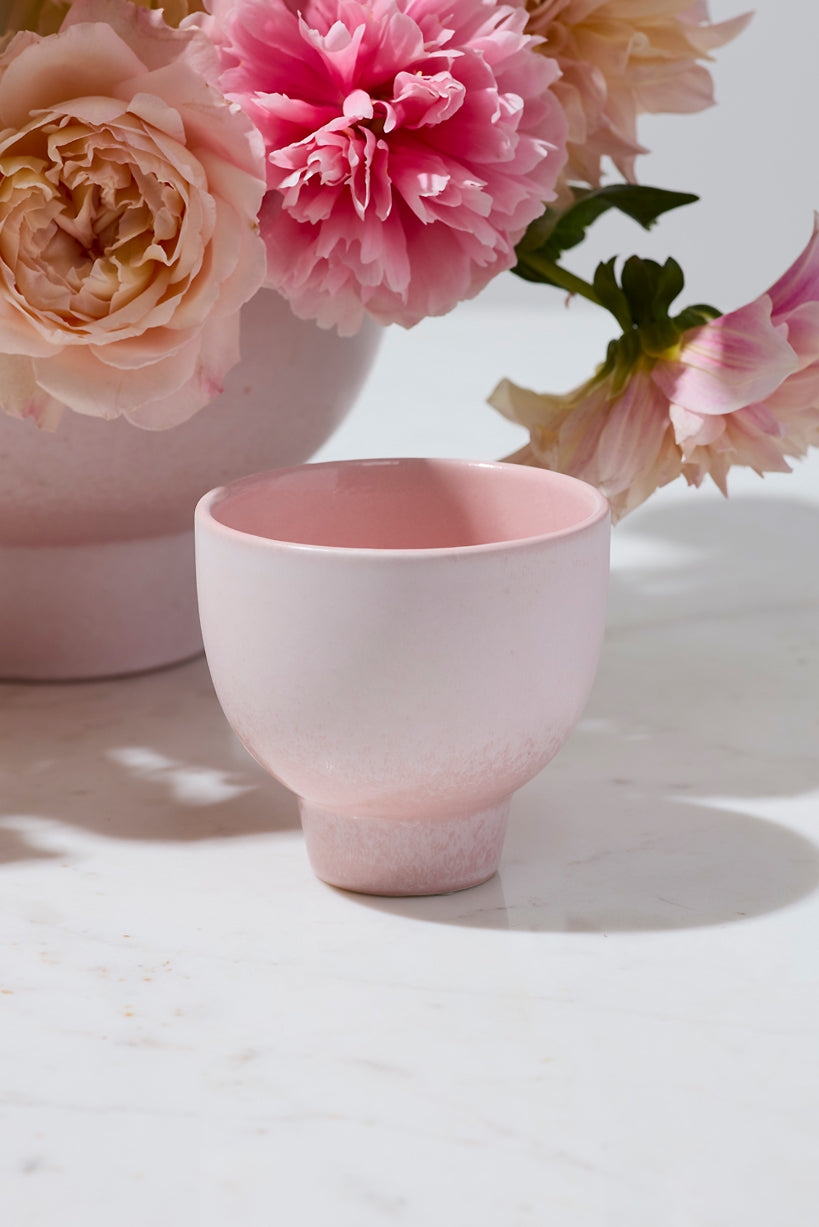 4.5" X 4.25" Elijah Compote Pink