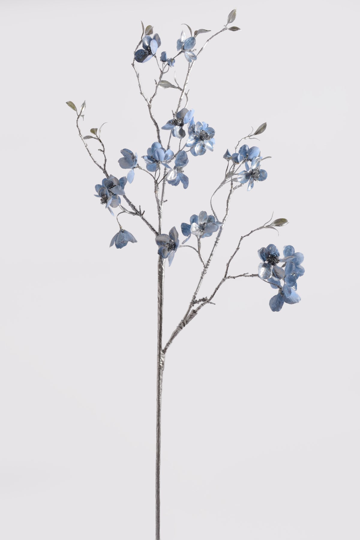 34" Winter Dogwood Spray Blue/Silver