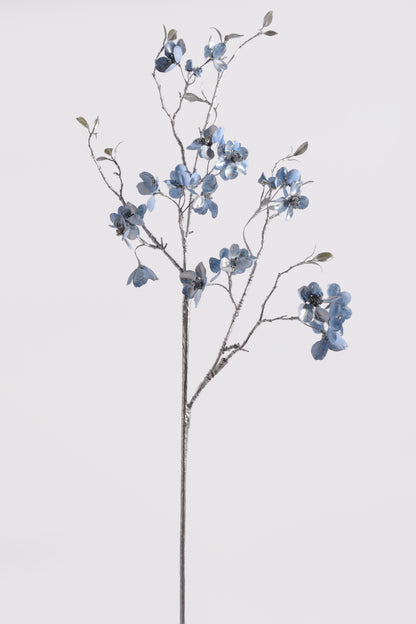 34" Winter Dogwood Spray Blue/Silver