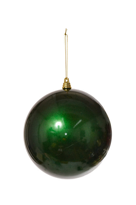 150Mm Ball Ornament (Dark Green) Pkg/2