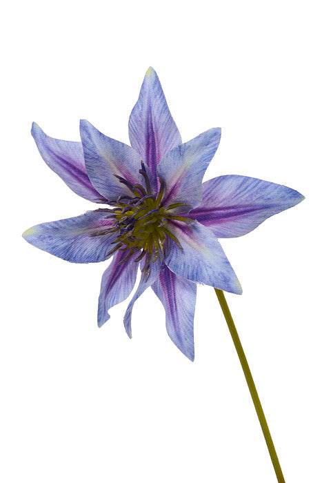 19.5" Silk Clematis Spray Blue