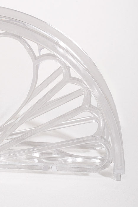 3" Napkin Holder W/Heart Clear Pkg/12