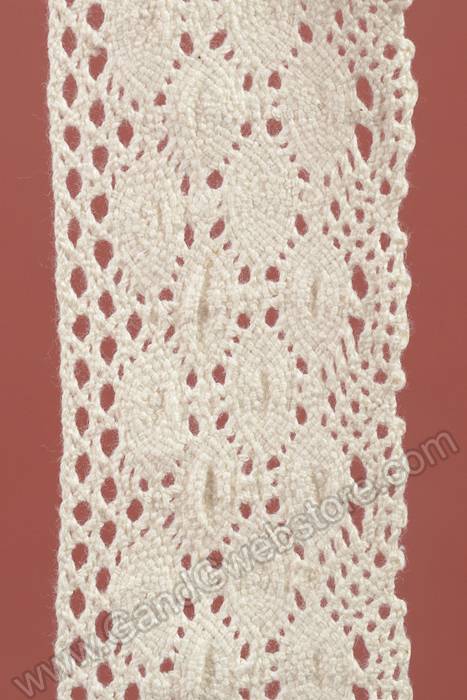 2-1/3" X 10yds Crochet Ribbon Ivory