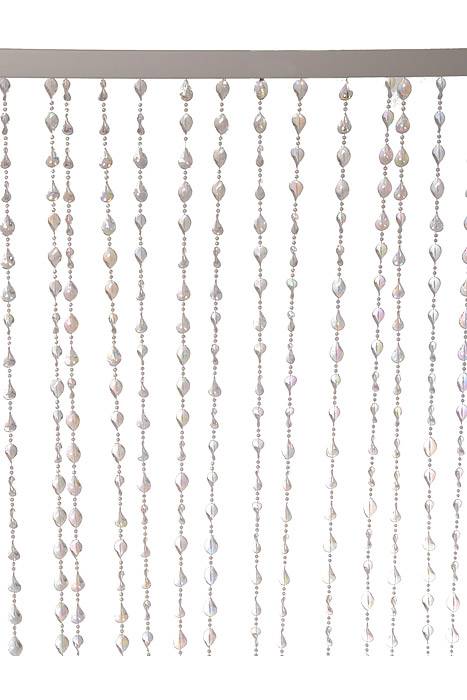 36" X 8ft Acrylic Twisted Bead Strand Backdrop Clear