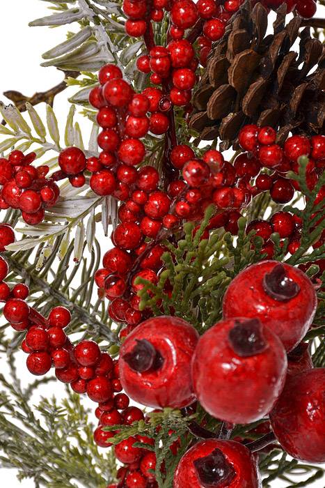 18&quot; Berry /Pine Cone /Pine Pick Red