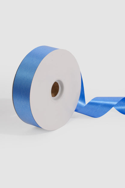 1.5" X 100 Yds Floral Satin Ribbon Royal Blue