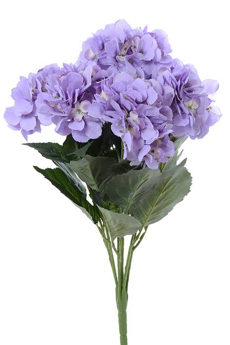 20" Silk Hydrangea Bush Lavender