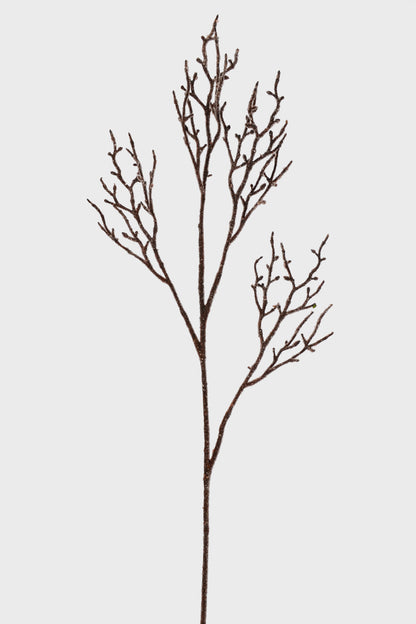 38" Iced Twig Spray Natural