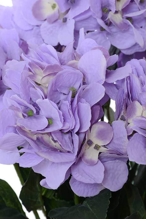 20" Silk Hydrangea Bush Lavender