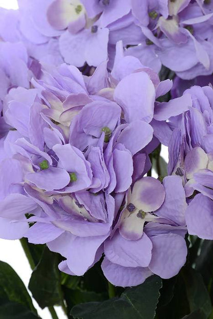 20" Silk Hydrangea Bush Lavender