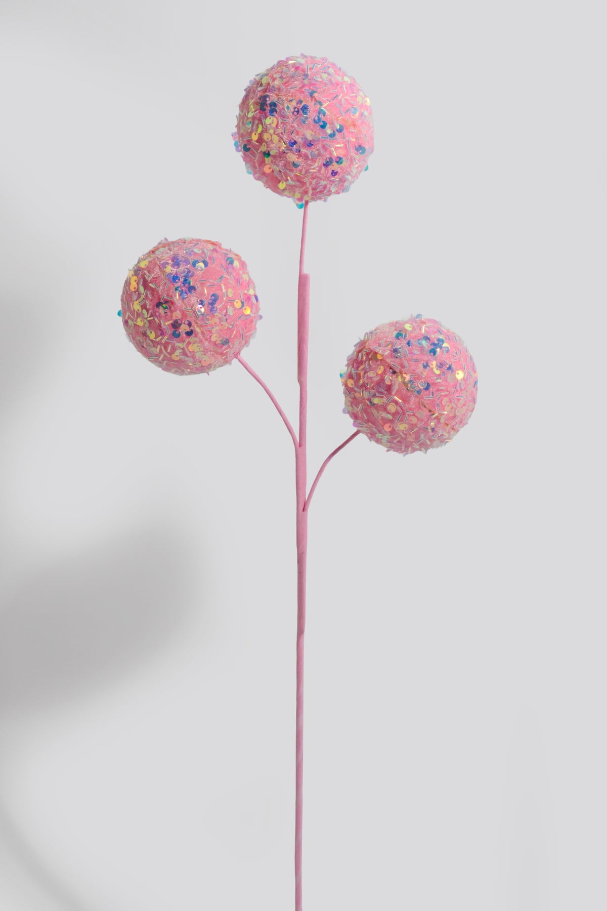 23" Glitter Sequin Ball Spray Pink