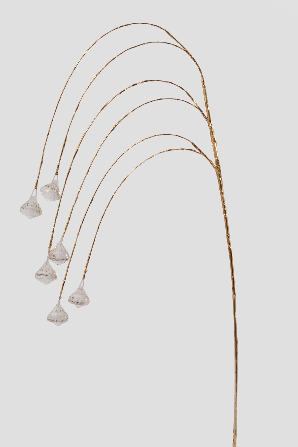 36" Crystal Hanging Gold/Clear