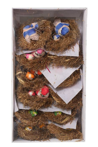 2.5 &amp; 1.25" Bird W/nest Assort Bx12