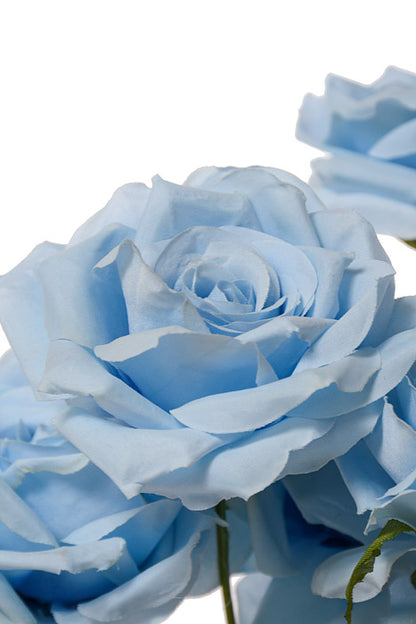 18" Silk Rose Bush Blue