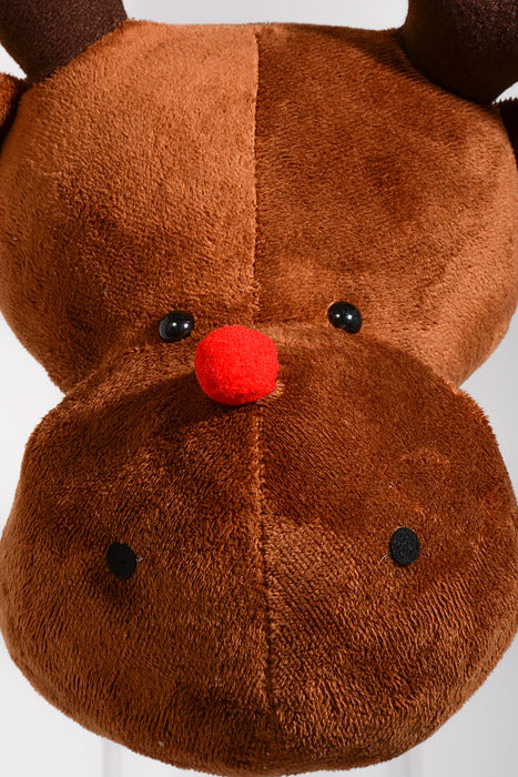 25" Reindeer Face Stem Brown