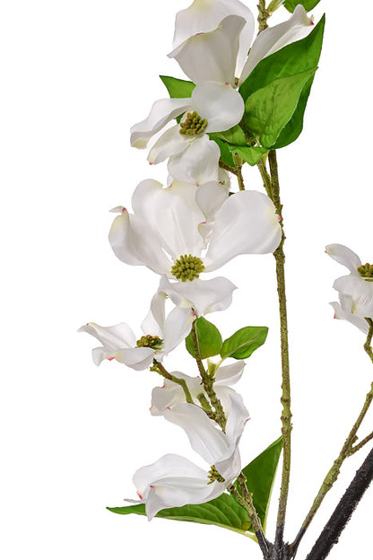 48" Silk Buckhead Dogwood Branch White
