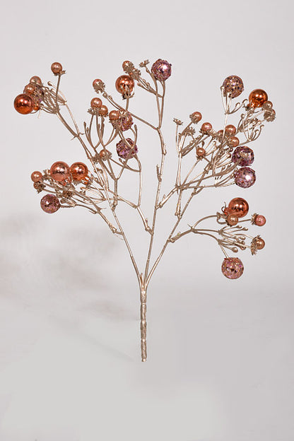 12" Ball Bush Rose Gold