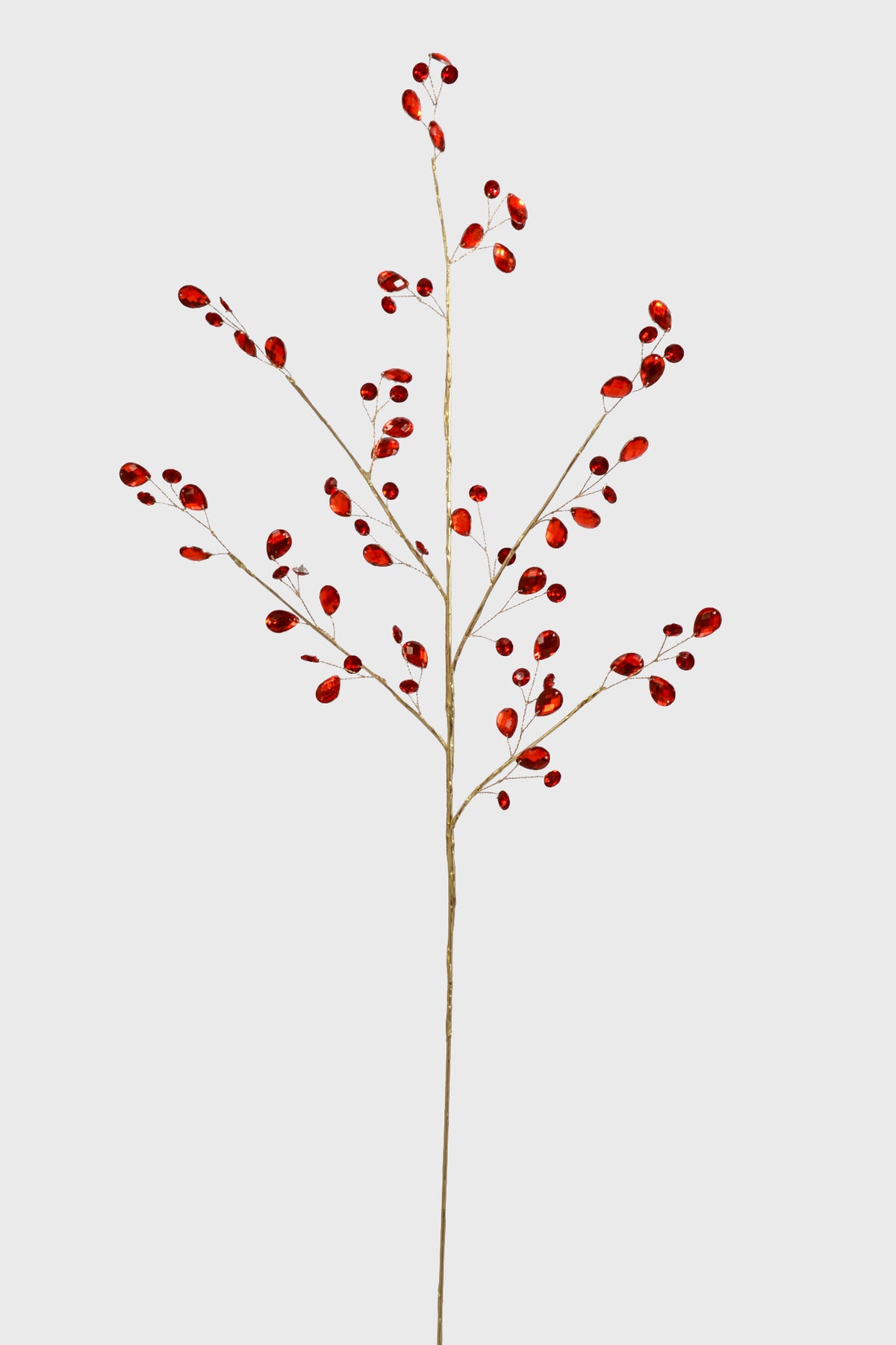 30" Crystal Bead Spray Red