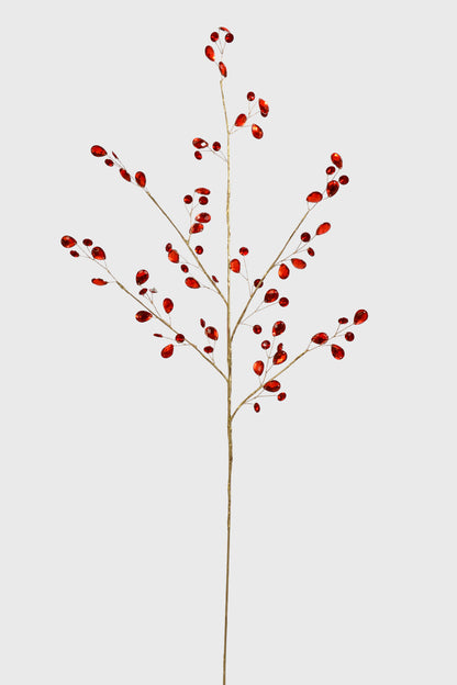 30" Crystal Bead Spray Red