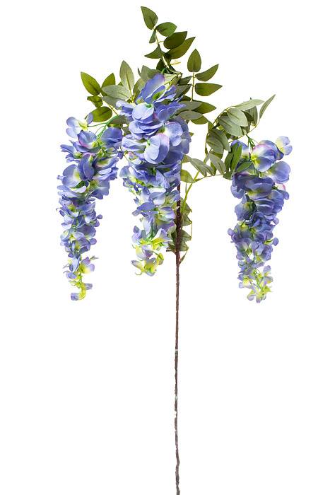 41" Silk Wisteria Spray Blue