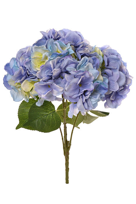 20" Silk Hydrangea Bush (Blue/Purple)