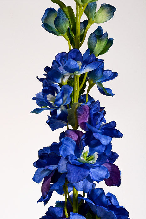 40&quot; Silk Delphinium Bush Dark Blue