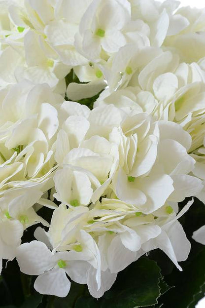 22" Silk Hydrangea Bush White/cream